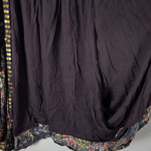 Free People Women's Jaipur Kimono Floral Embroidered Cardigan One Size Relaxed - Picture 8 of 12